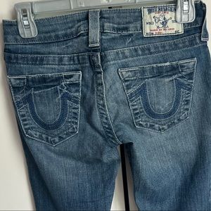 True Religion size 23 blue skinny jeans